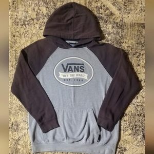 Vans Hoodie. Boys XL light blue and dark blue.